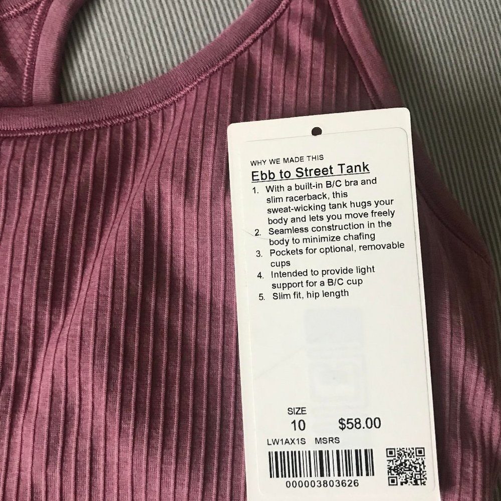 Ebb to Street Tank - Size 10 Lululemon